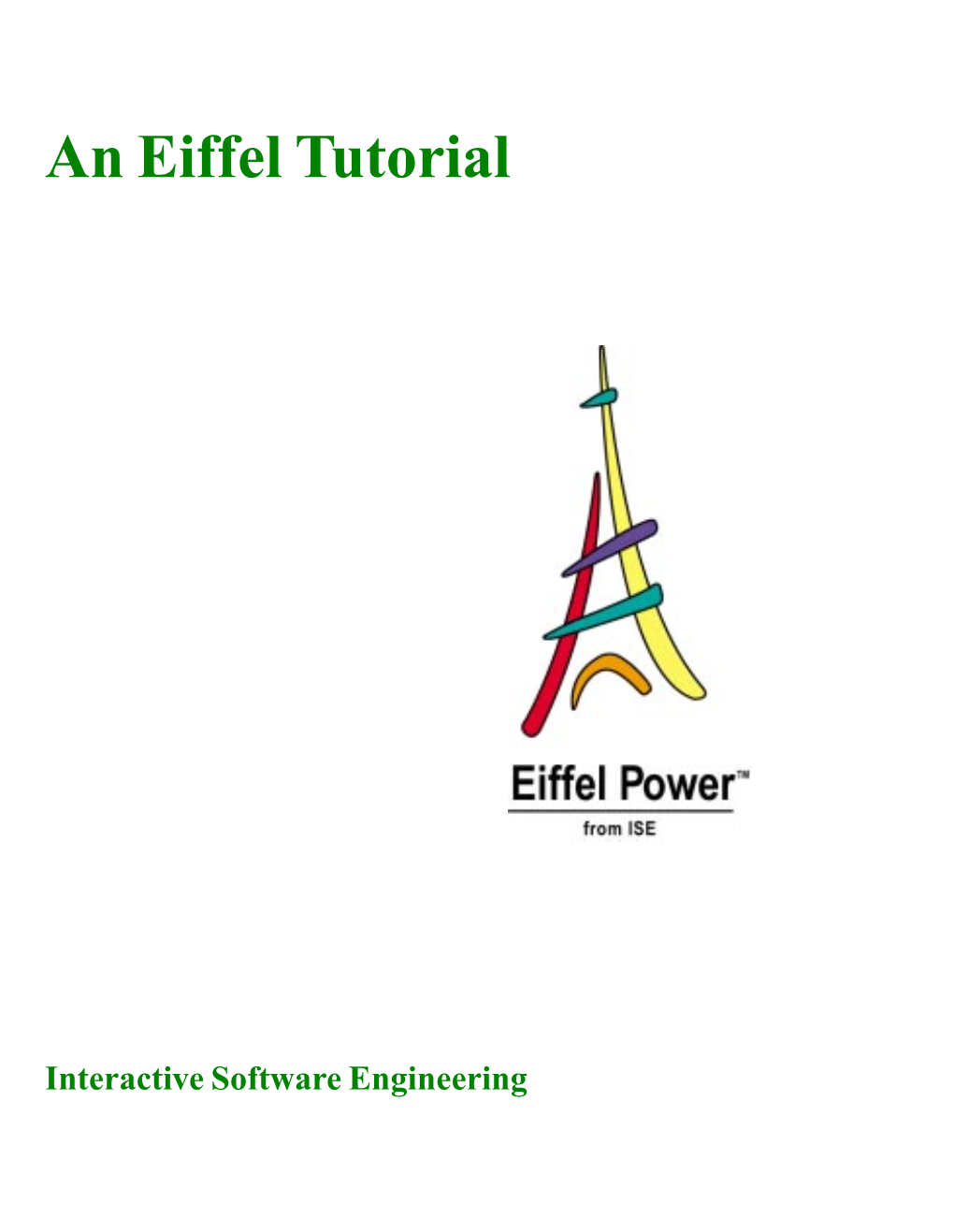 An Eiffel Tutorial