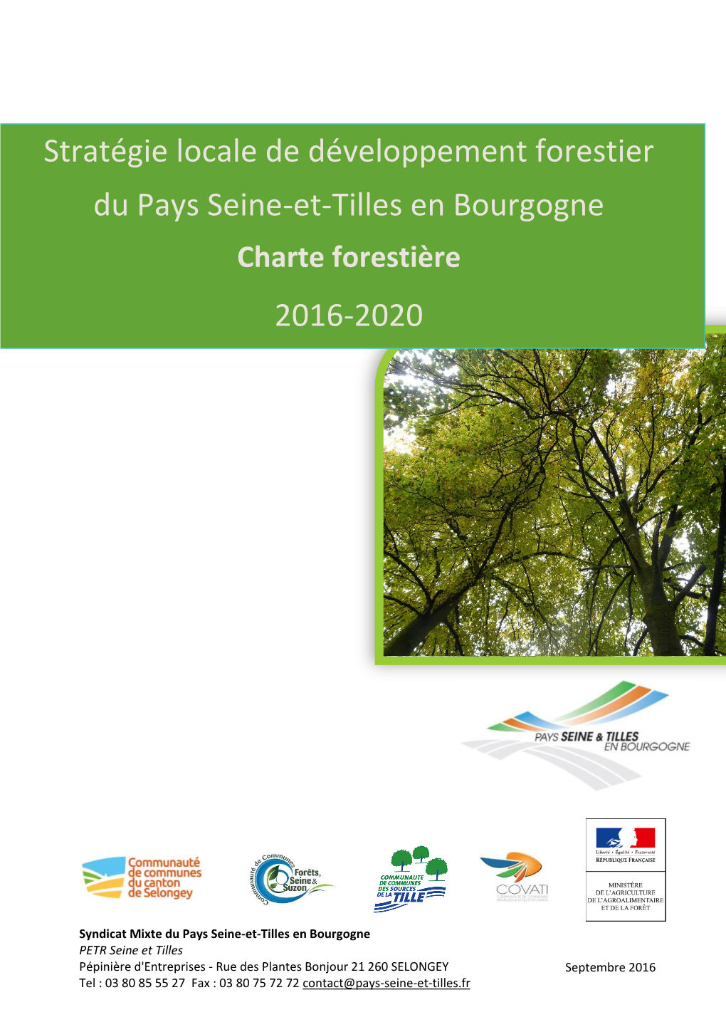 Charte Forestière Du Pays Seine-Et-Tilles En Bourgogne 2010 2014 – 105 P