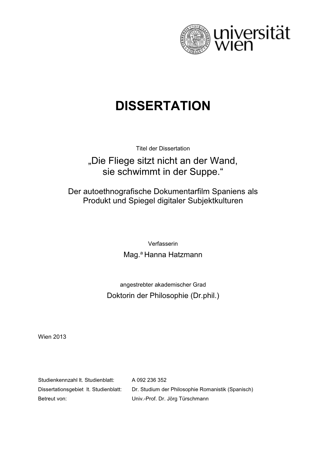 Dissertation