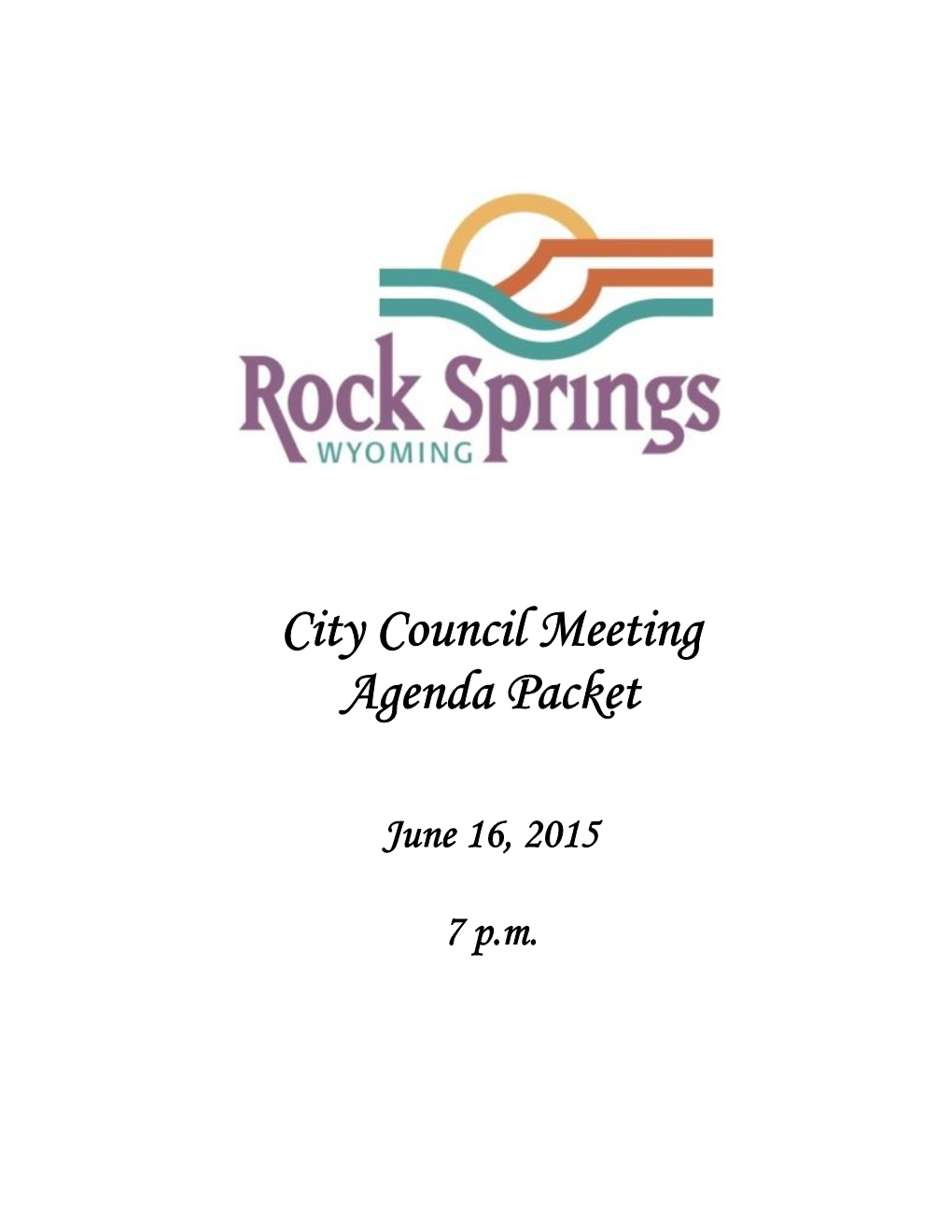 City Council Meeting Agenda Packet