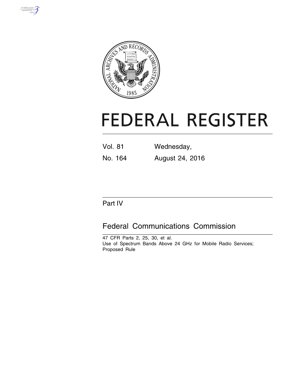 Federal Communications Commission