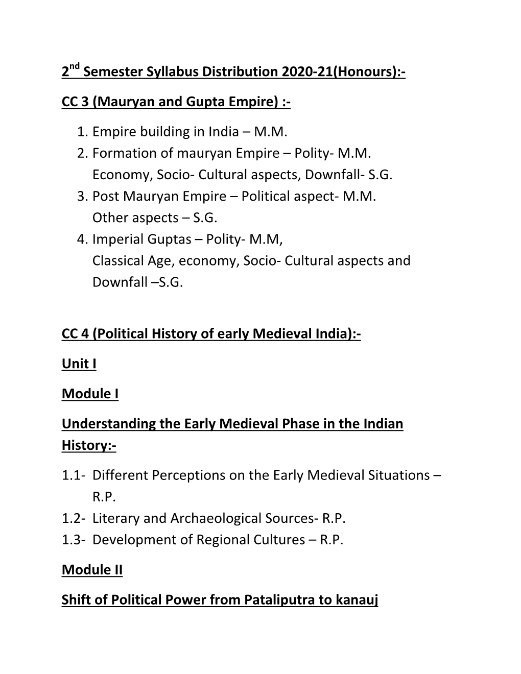 Mauryan and Gupta Empire) :- 1