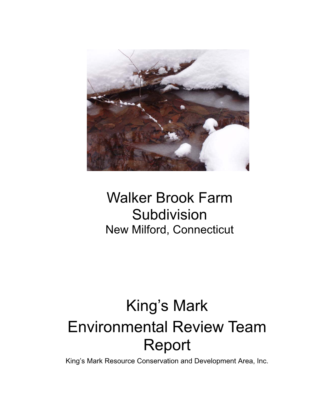 Walker Brook Farms Subdivision