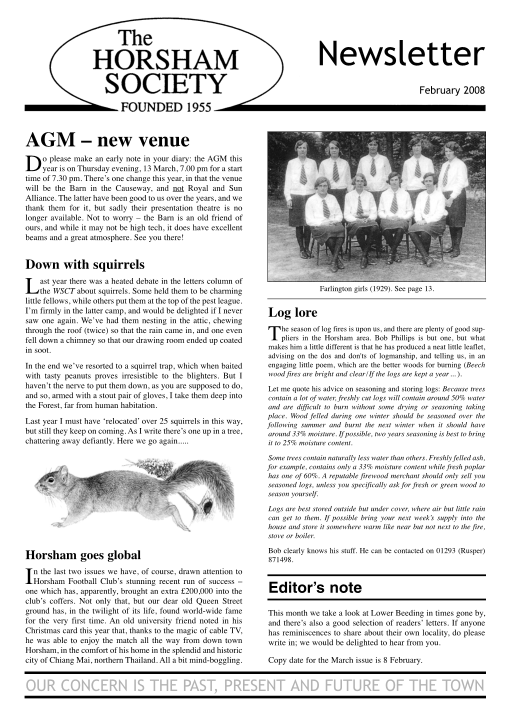 Newsletter February 2008