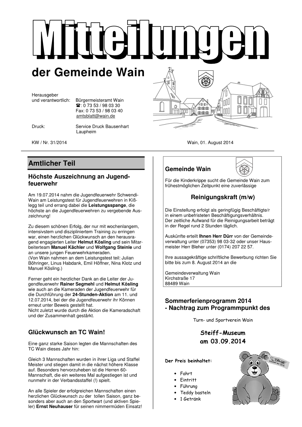 Der Gemeinde Wain