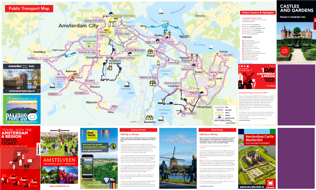 Public Transport Map Visitor Centres & Highlights