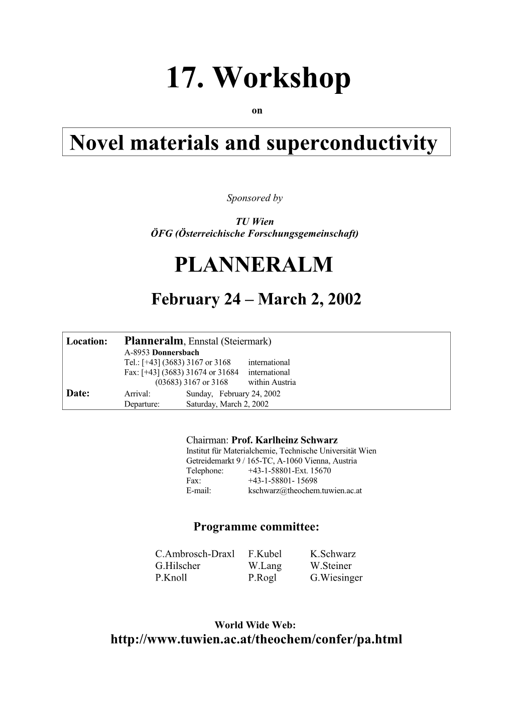 Novel Materials and Superconductivity