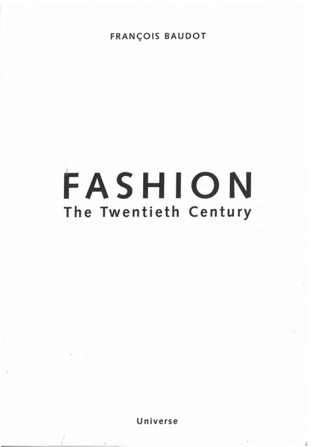 FASHION the Twentieth Century