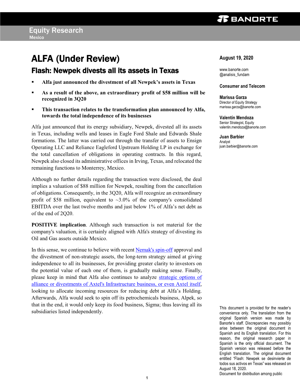 ALFA (Under Review) August 19, 2020