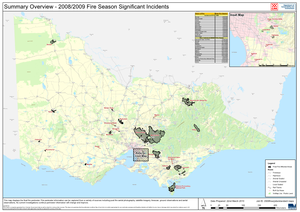 2009 Major Fires Overview A1