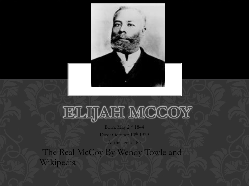 Elijah Mccoy.Pdf