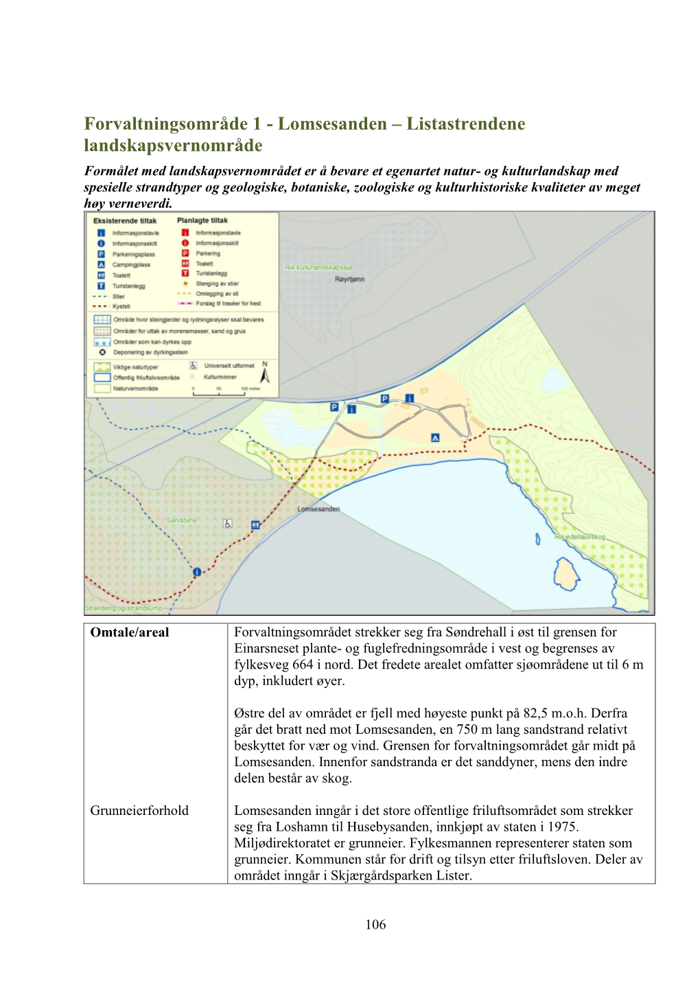 Lomsesanden – Listastrendene Landskapsvernområde