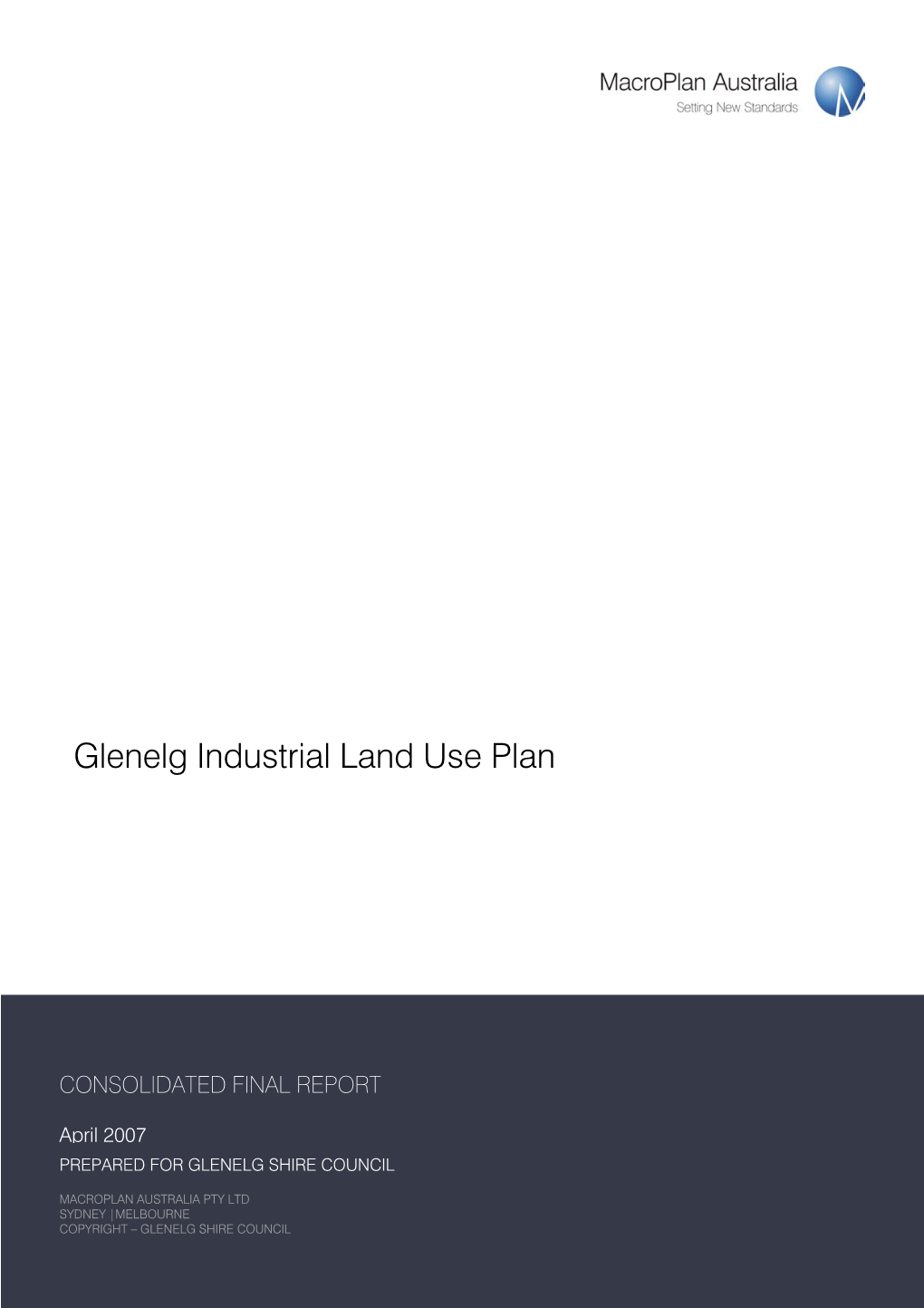 Glenelg Industrial Land Use Plan