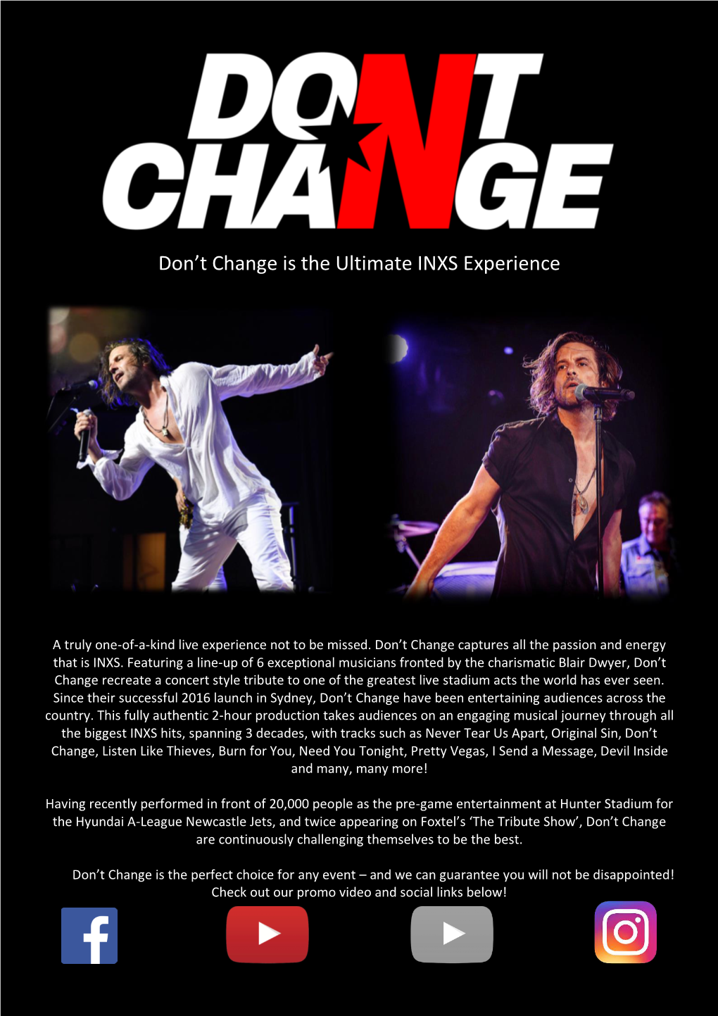 Don't Change Is the Ultimate INXS Experience