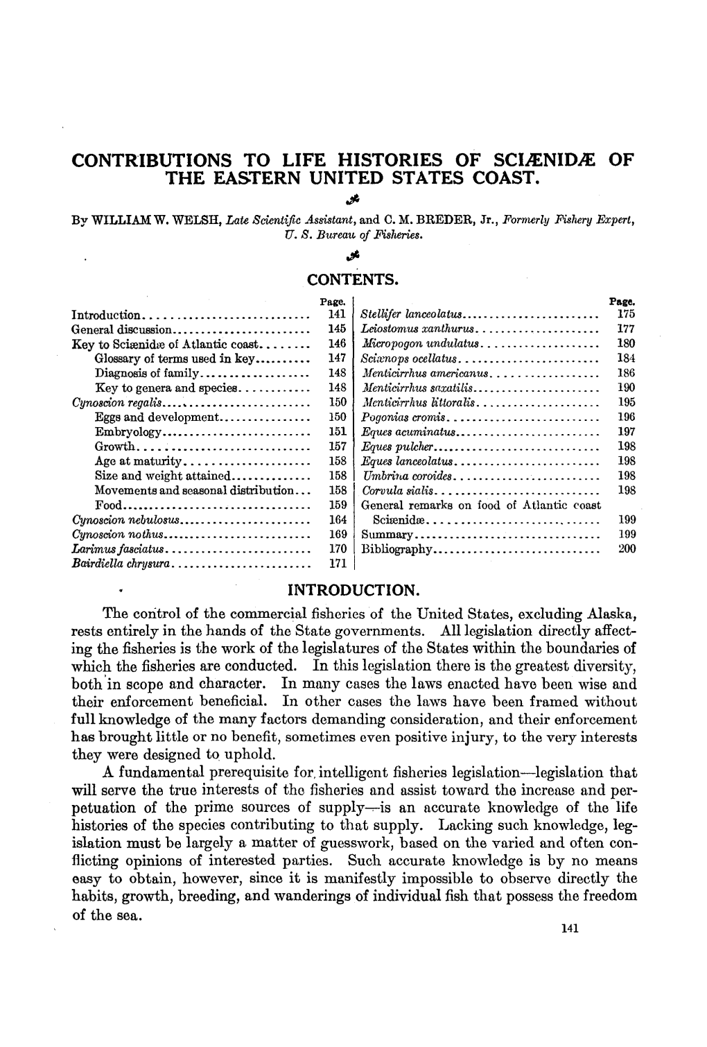 Bulletin of the United States Fish Commission Seattlenwf V.39