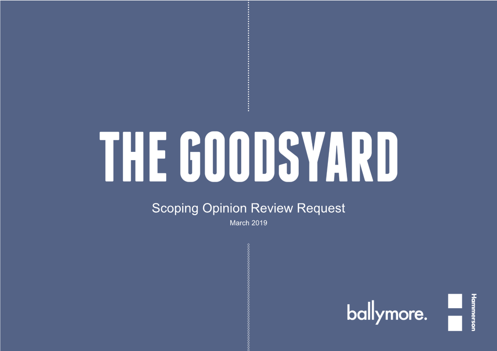 Scoping Opinion Review Request March 2019