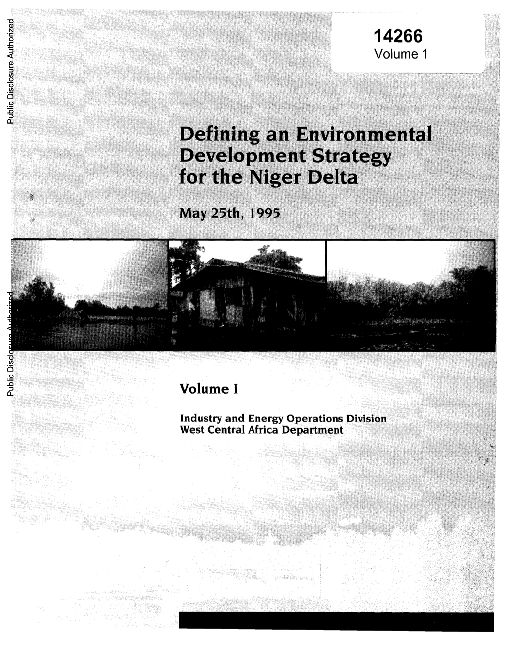 Defining an Environmental Development Strategy for the Niger