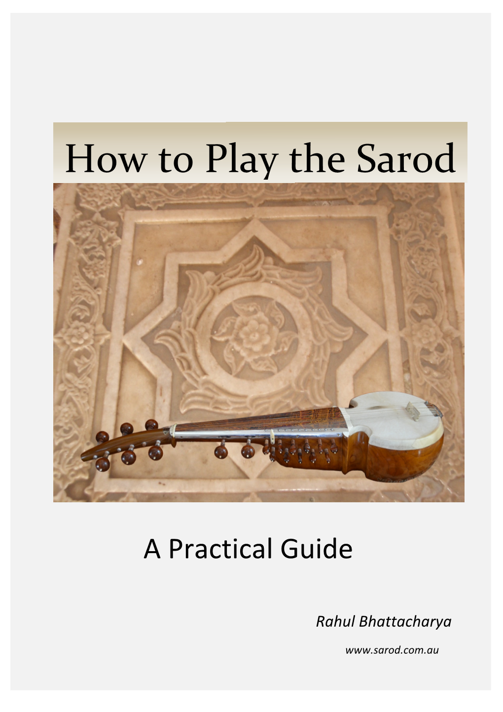 How to Play the Sarod