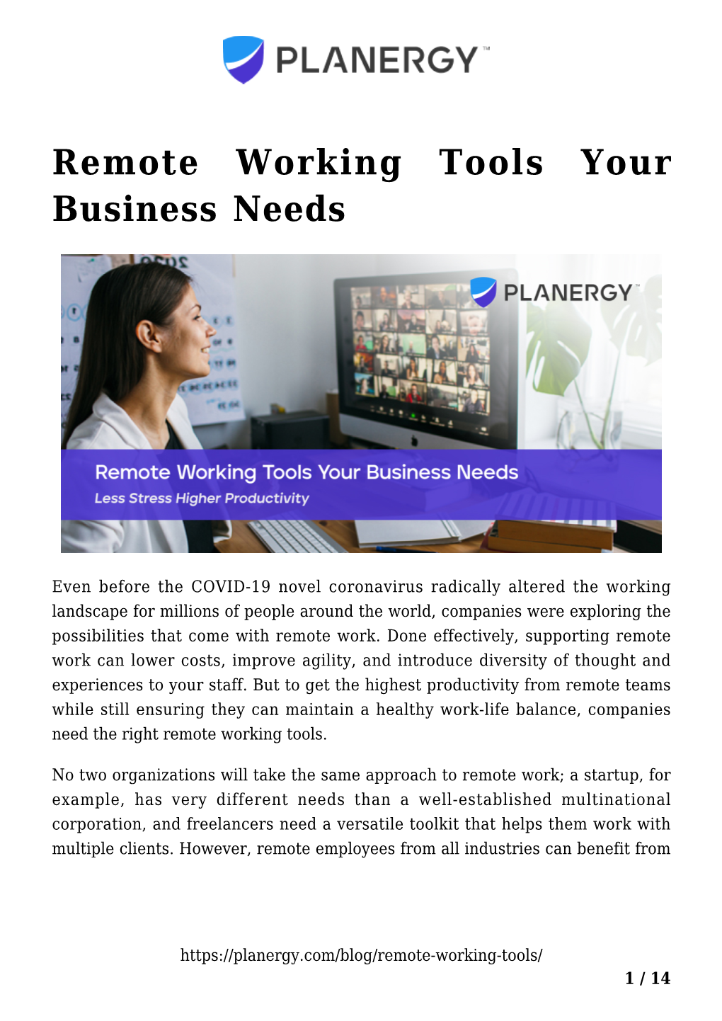 Remote Working Tools Your Business Needs