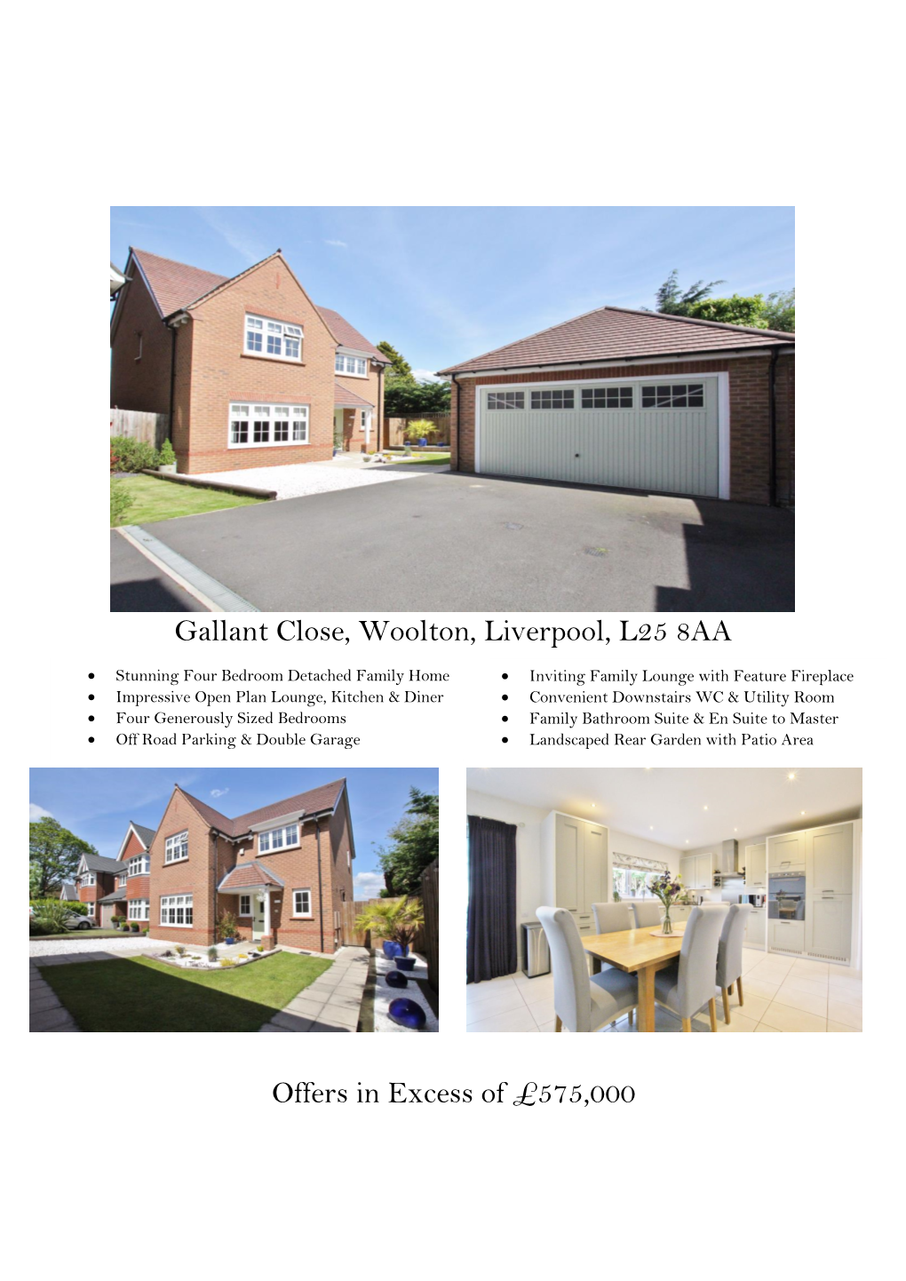 Gallant Close, Woolton, Liverpool, L25 8AA Offers in Excess of £575,000
