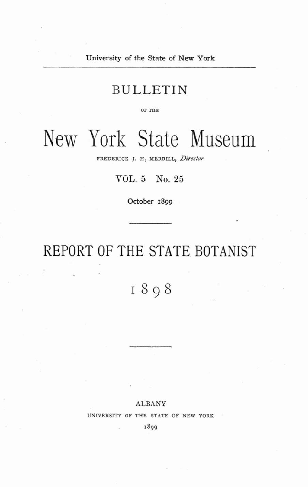New York State Museum FREDERICK J