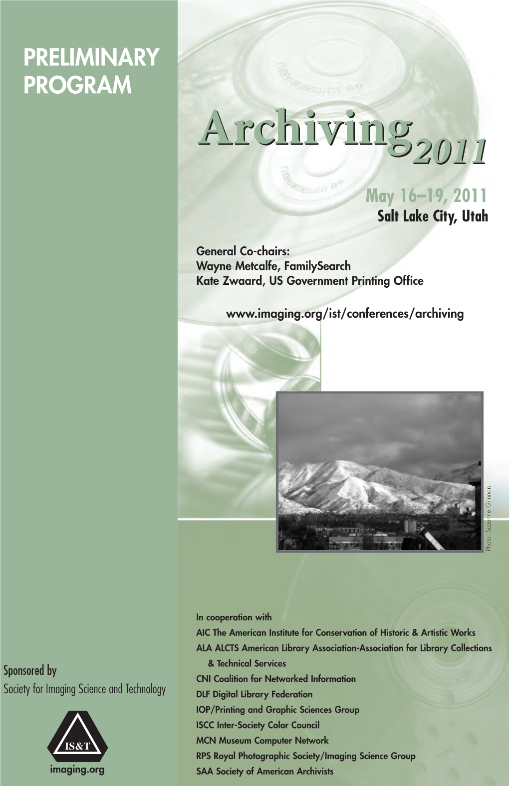 Archiving 2011 Preliminary Program