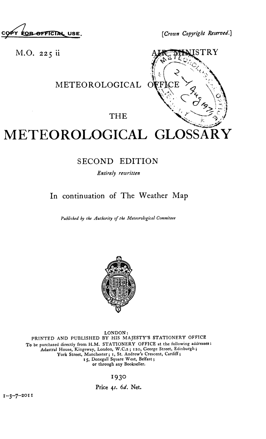 Meteorological Glossary