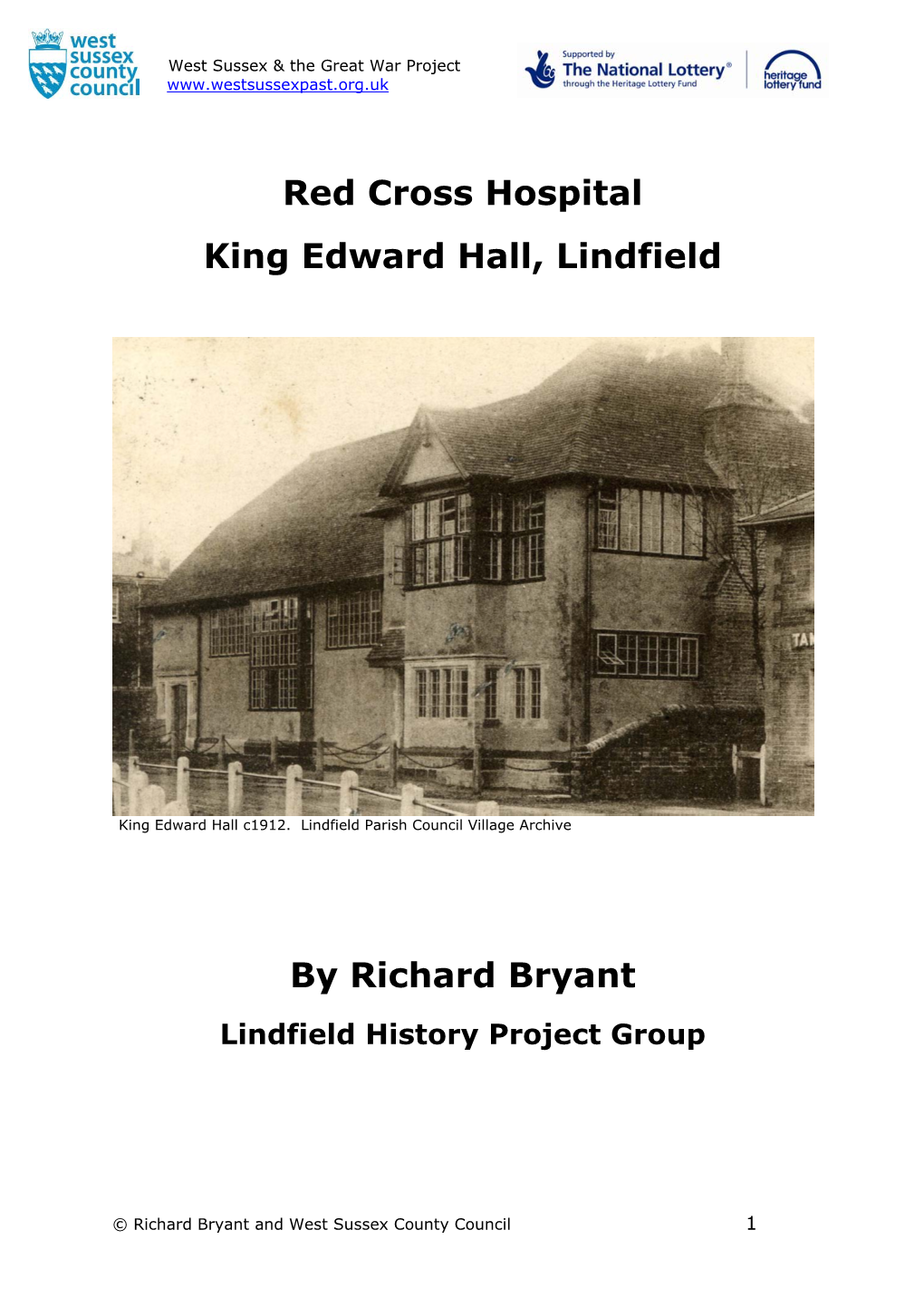 Red Cross Hospital King Edward Hall, Lindfield