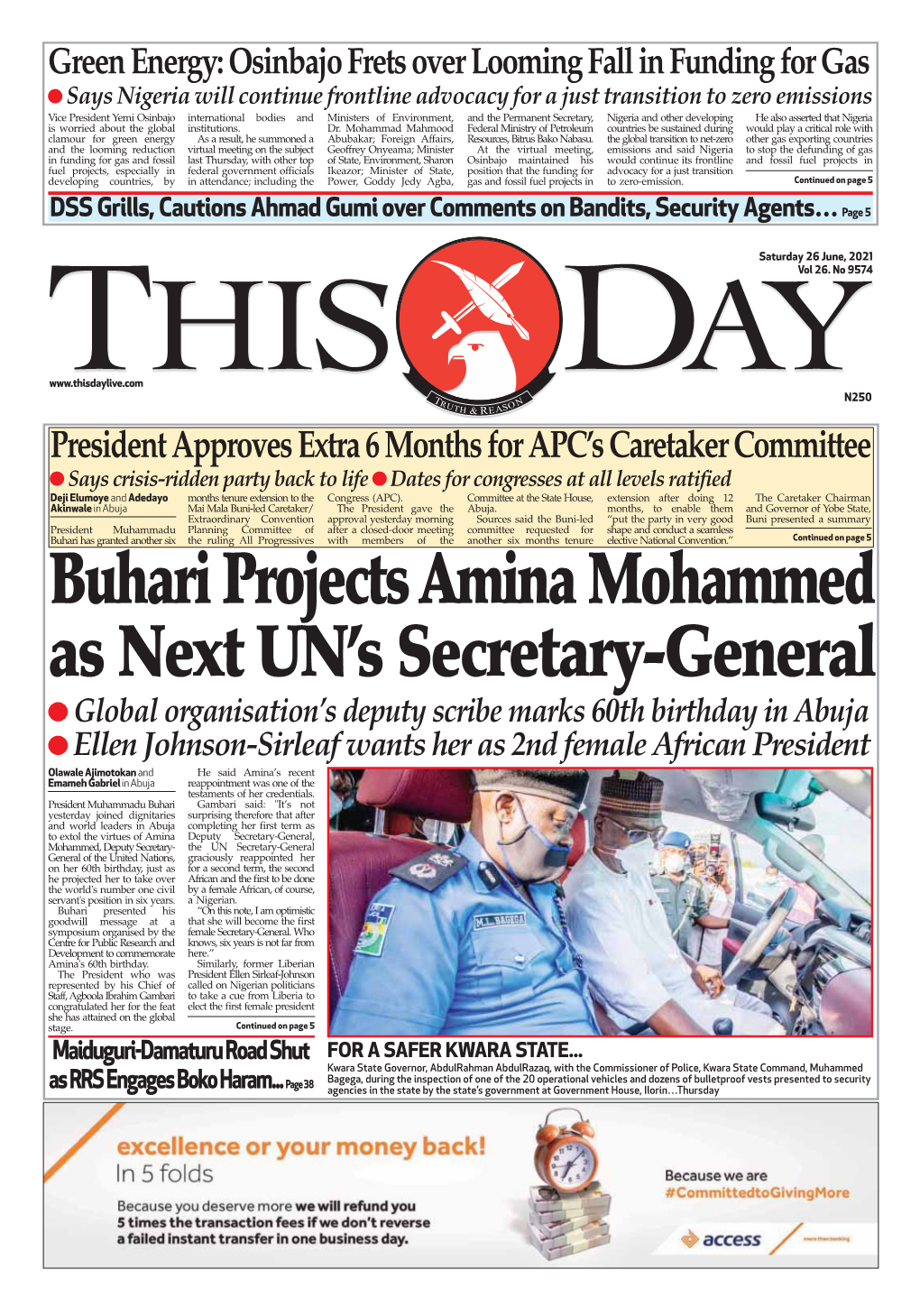 Buhari Projects Amina Mohammed As Next UN's Secretary-General