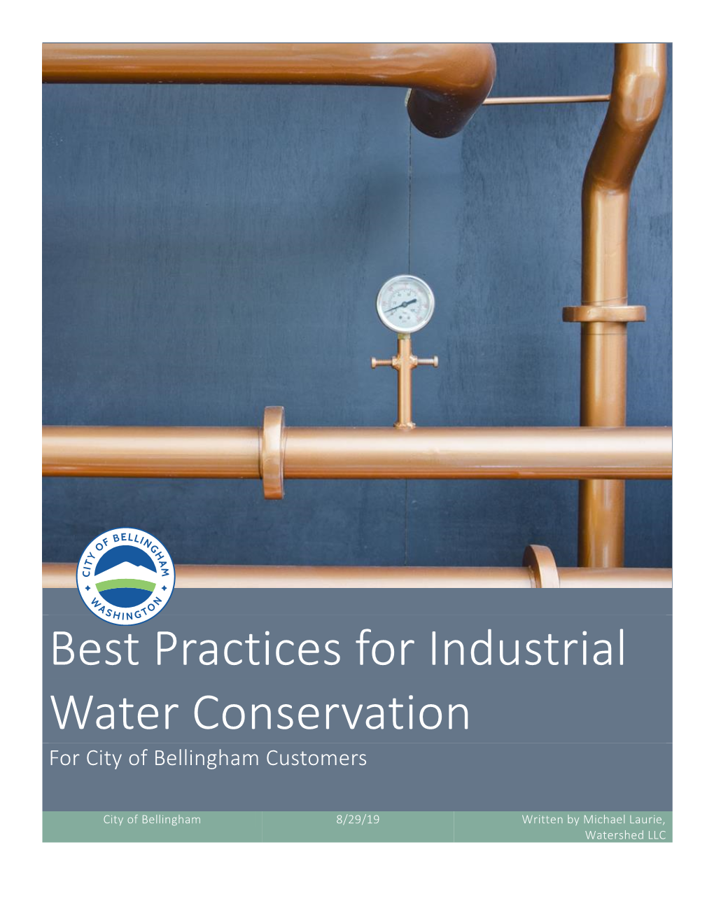 Best Practices for Industrial Water Conservation for City of Bellingham Customers