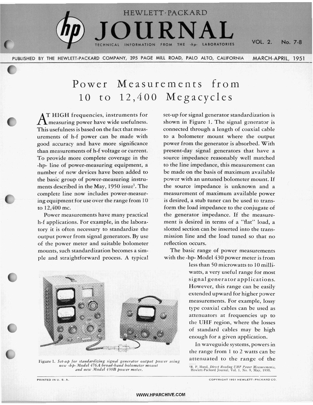 JOURNALTECHNICAL INFORMATION from the -Hp- LABORATORIES VOL