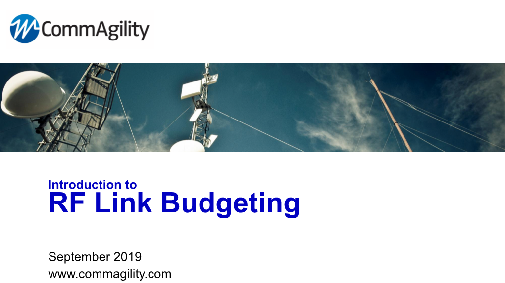 RF Link Budgeting
