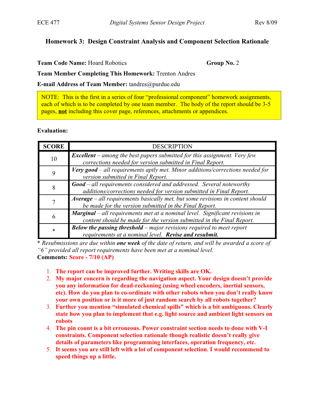 ECE 477 Digital Systems Senior Design Project Rev 8/09 s1