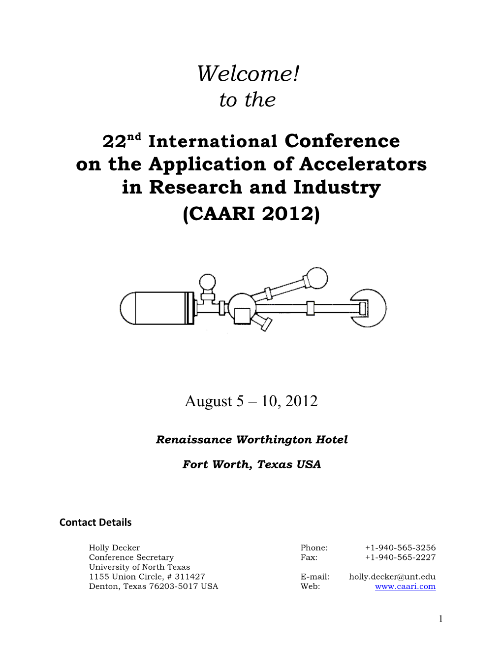 CAARI 2012 Book of Abstract