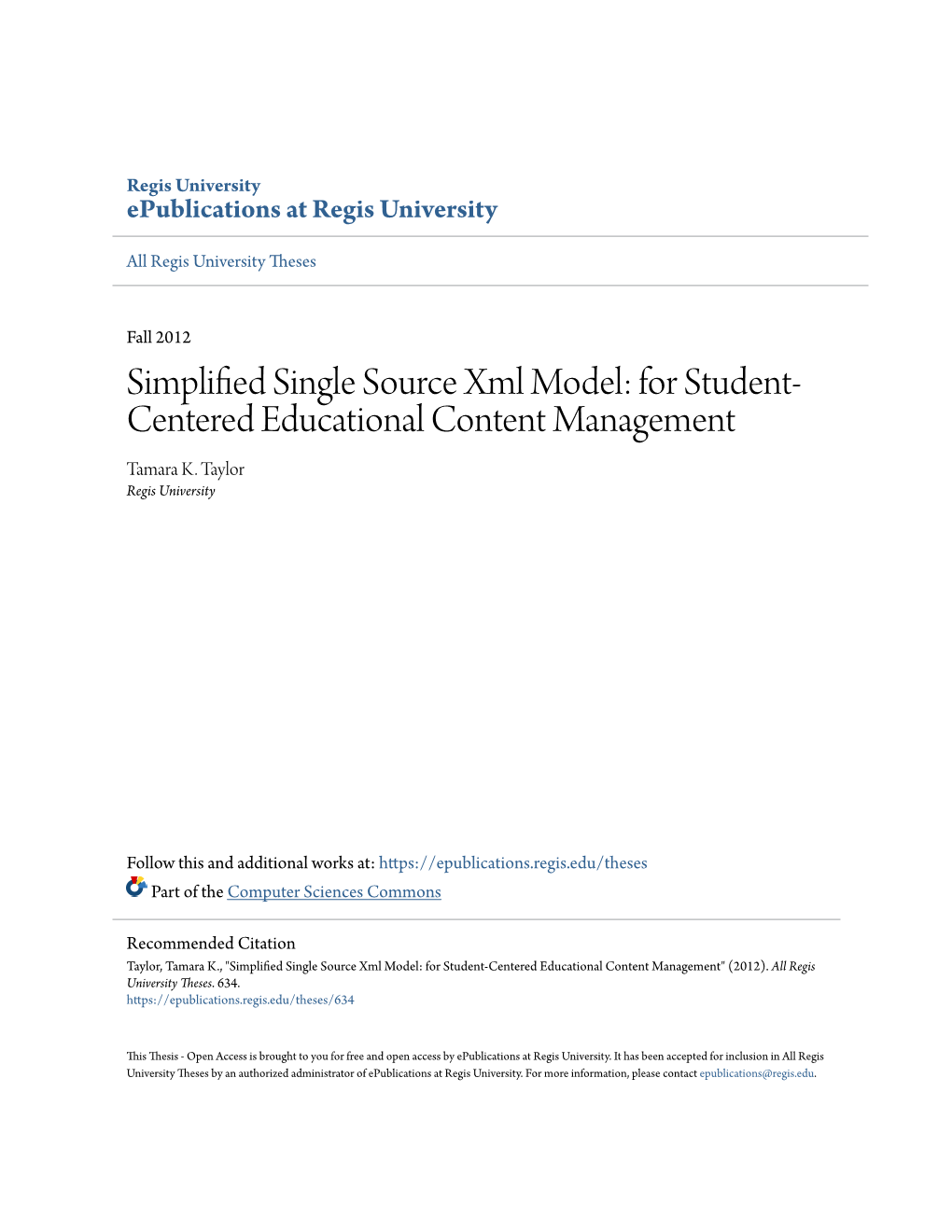 For Student-Centered Educational Content Management" (2012)
