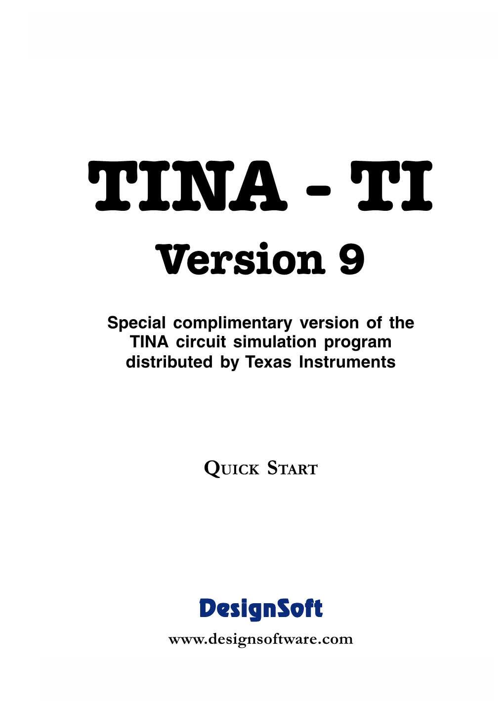 TINA - TI Version 9