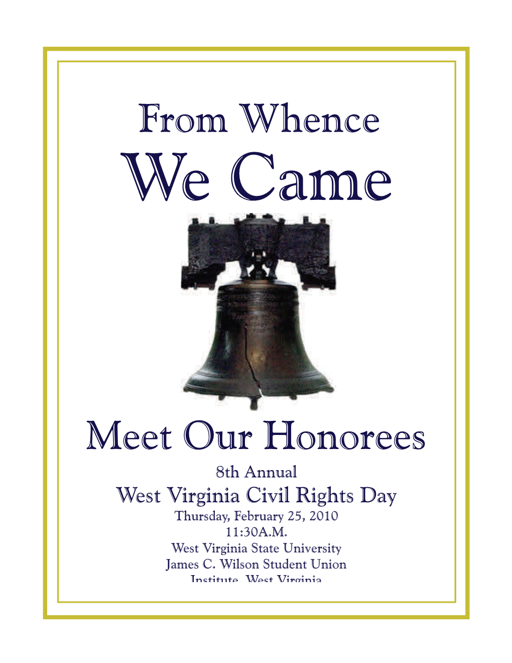 2010 Civil Rights Day Booklet