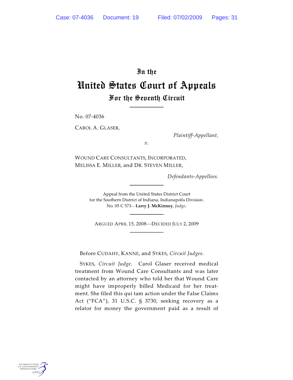 United States Court of Appeals for the Seventh Circuit