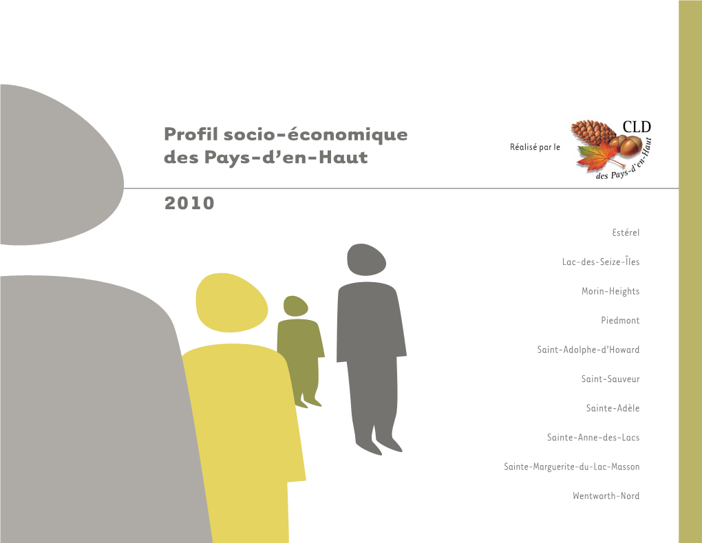 Profil Socio-Économique Des Pays-D'en-Haut 2010