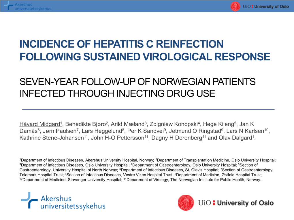 HCV) Reinfection After Successful Treatment