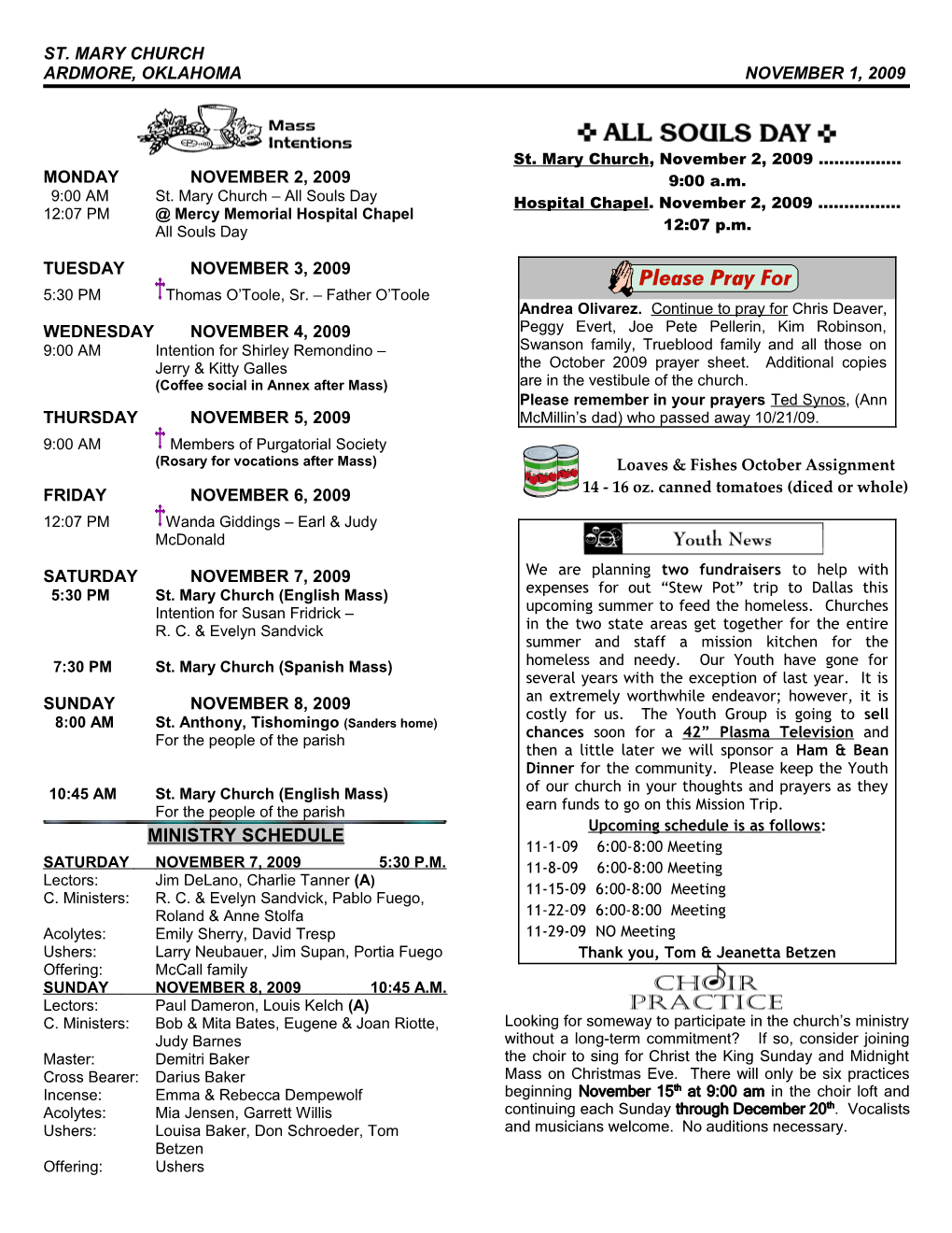 Scripture Readings For The Week Of The Trinity