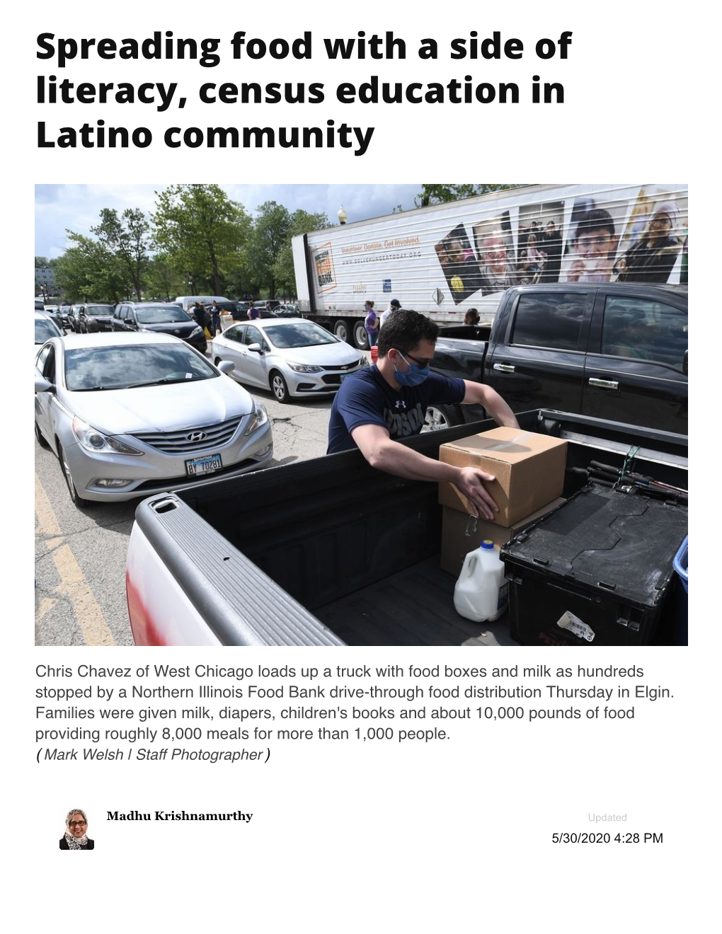 Spreading Food with a Side of Literacy, Census Education in Latino Community