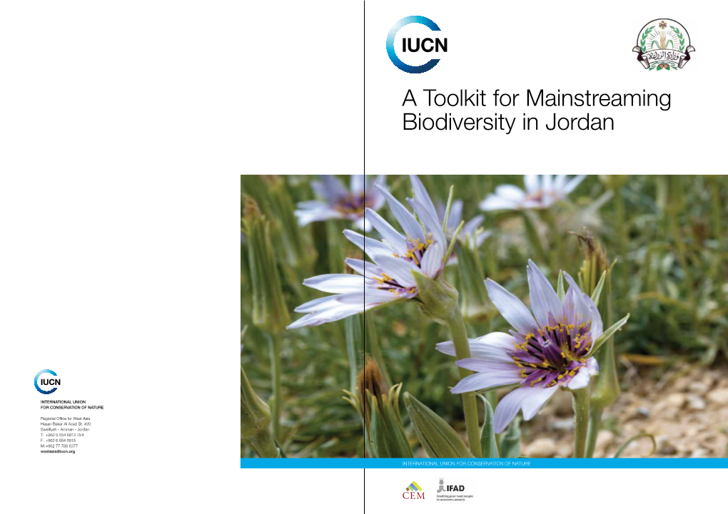 A Toolkit for Mainstreaming Biodiversity in Jordan