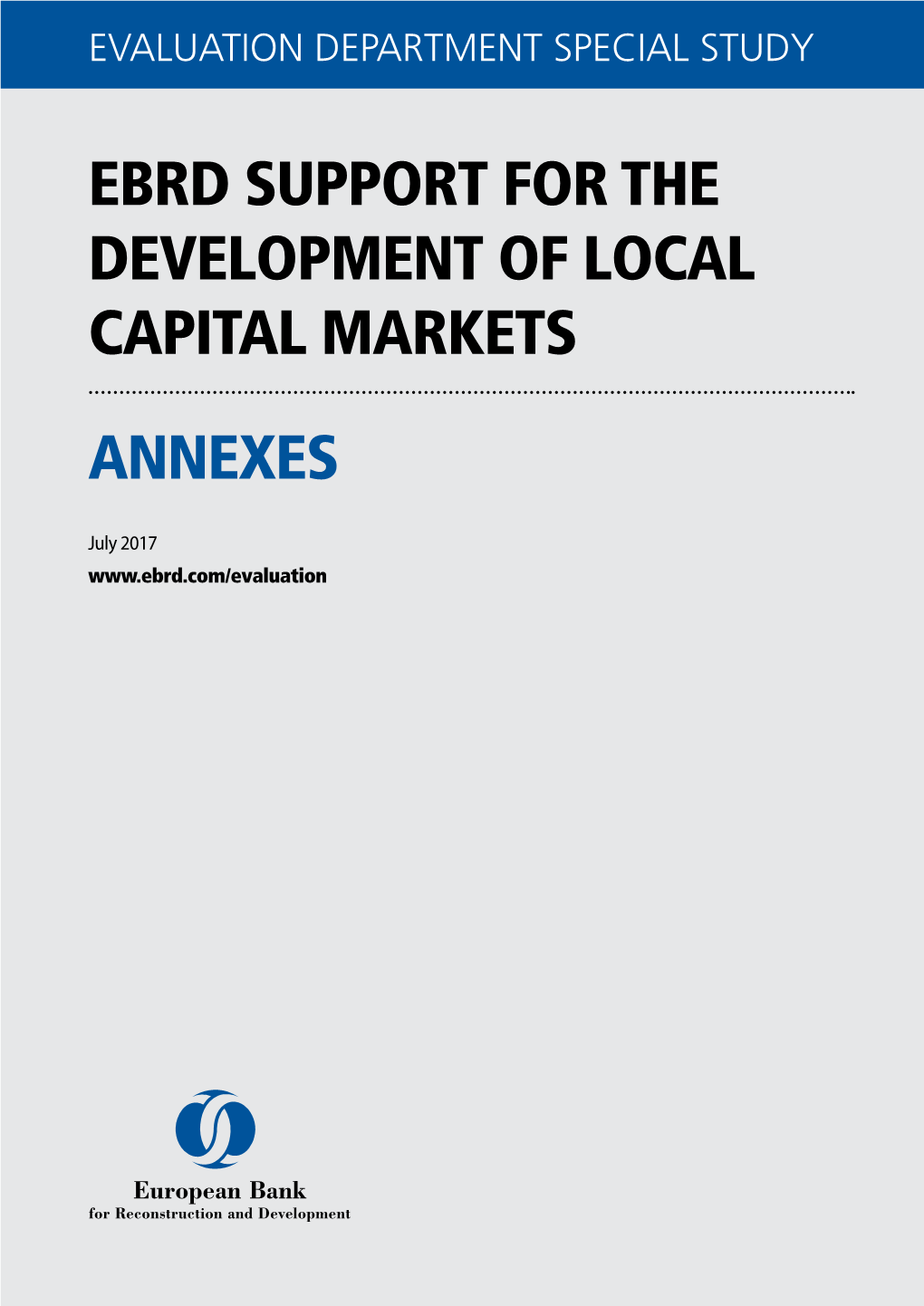 Ebrd Support for the Development of Local Capital Markets