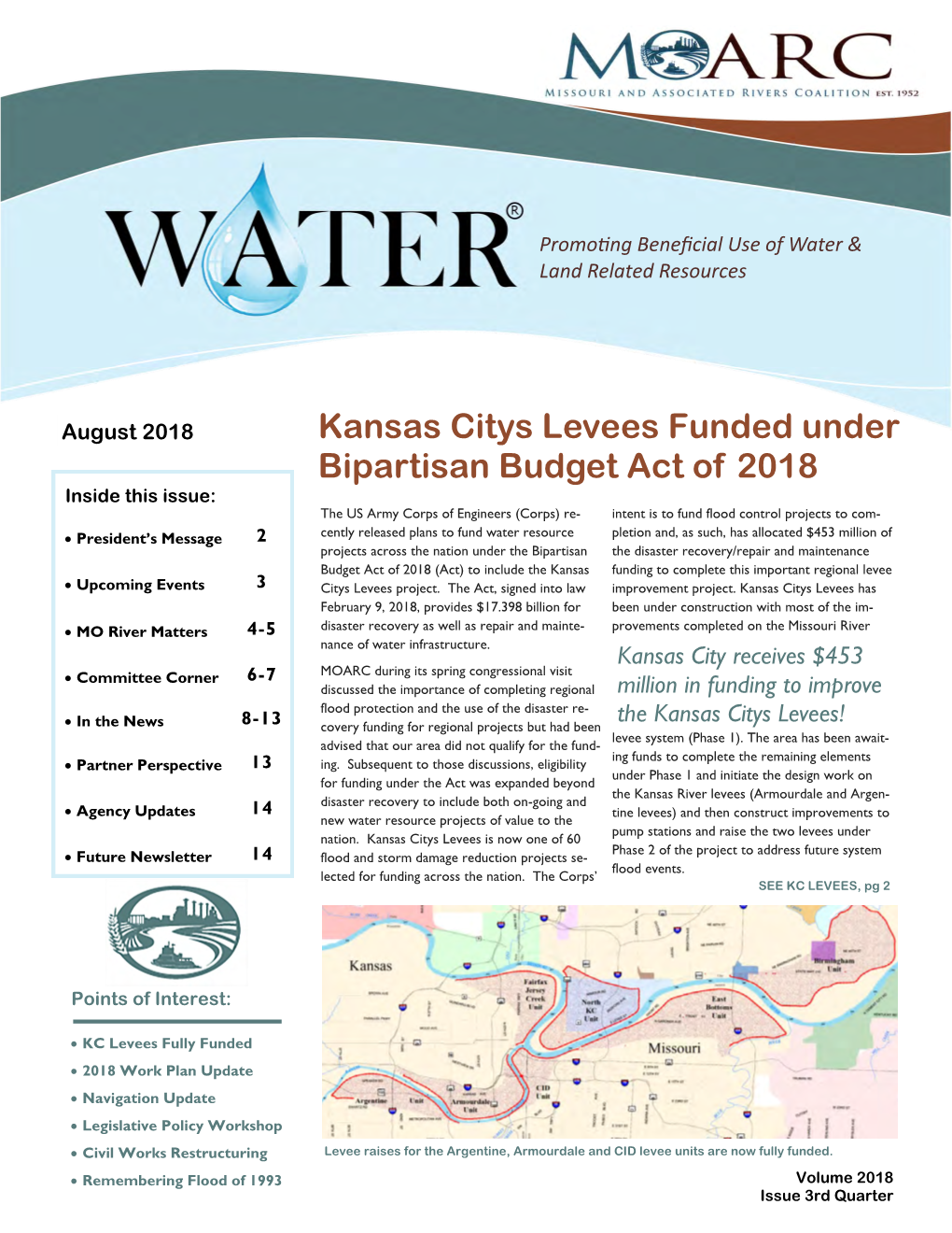 Kansas Citys Levees Funded Under Bipartisan Budget Act of 2018