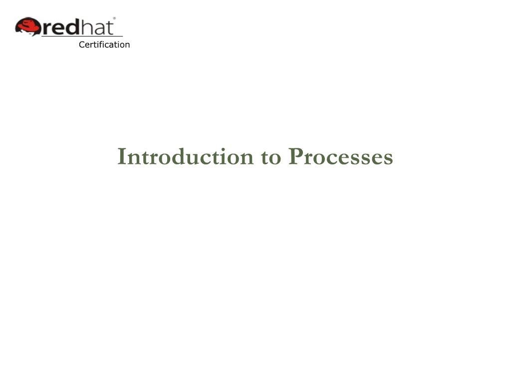 15 Introduction to Processes