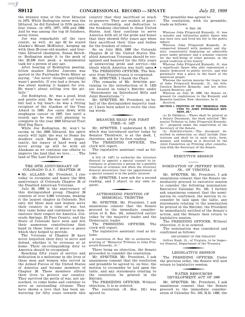 Congressional Record—Senate S9112
