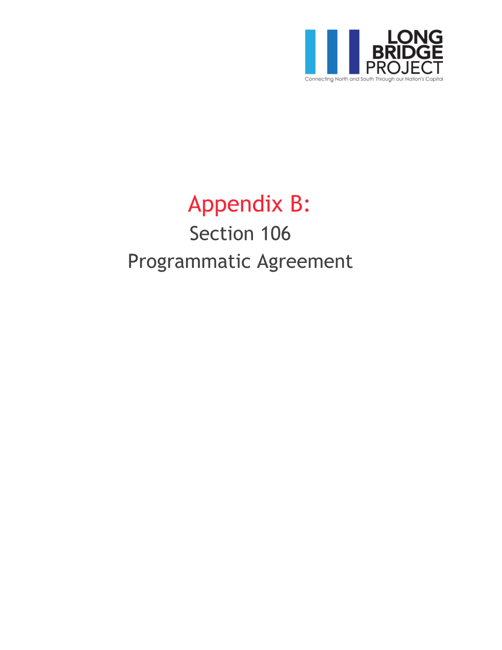 Appendix B: Section 106 Programmatic Agreement