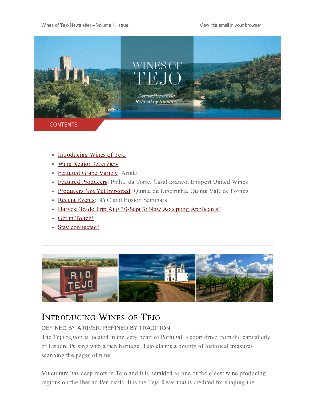 Introducing Wines of Tejo