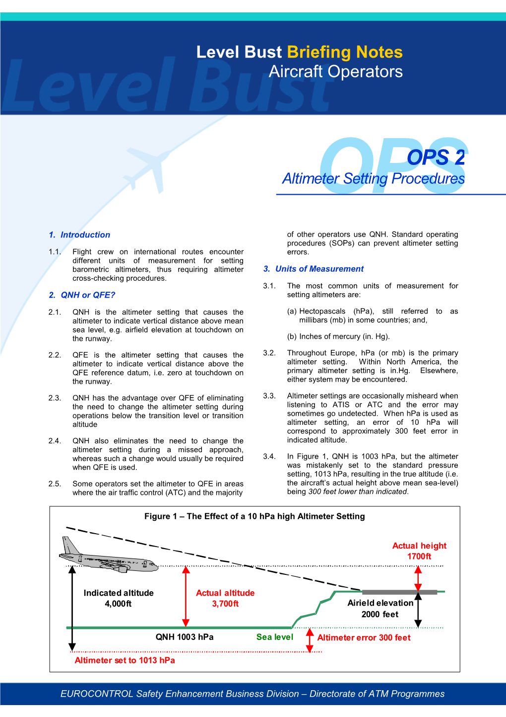 Altimeter Setting Procedures – Chapter 3